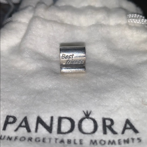Real Pandora charm with “Best Friends” inscribed.